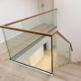 Garde-corps mezzanine bois et verre BV500