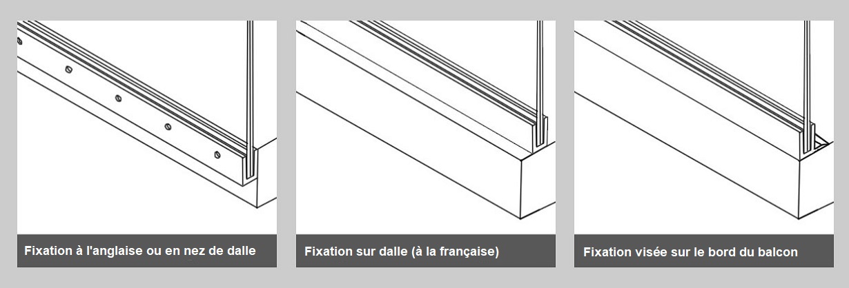 Les différents types de montage des garde-corps